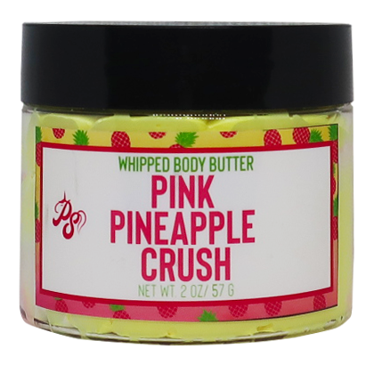 Pink Pineapple Crush Whipped body Butter Jar
