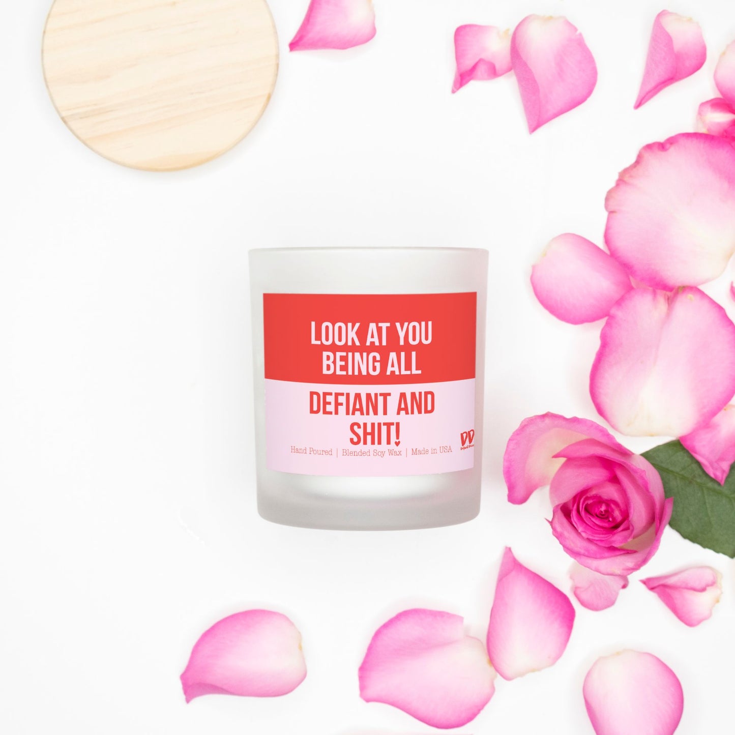 Defiant Decor Non-Toxic Soy Wax Look at you being all Definat and Sh**