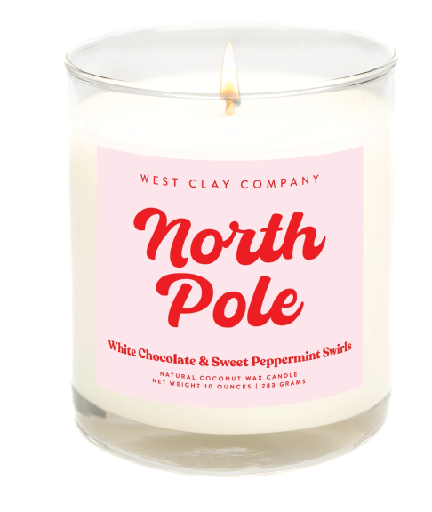 North Pole Holiday Candle