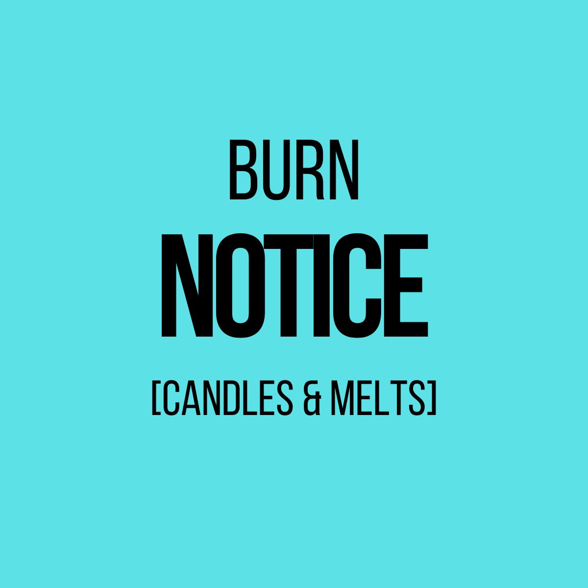 Burn Notice (Candles & Melts)