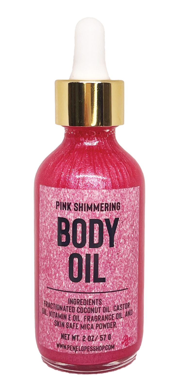Penelope's Shop Pink Shimmering Oil
