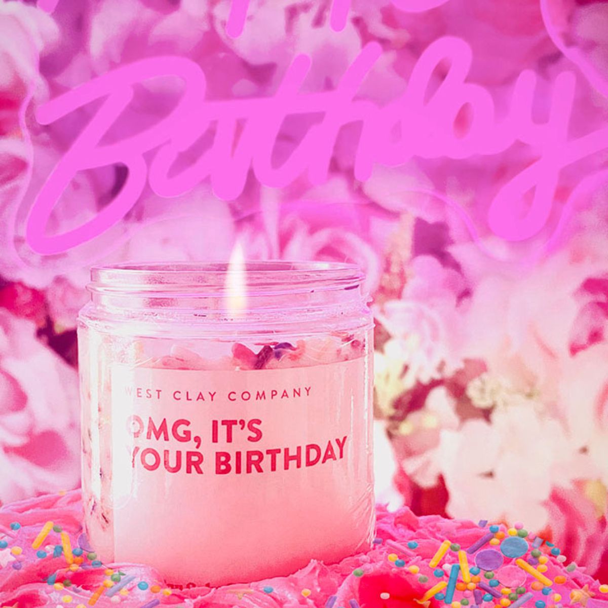 Birthday Sprinkle Candle