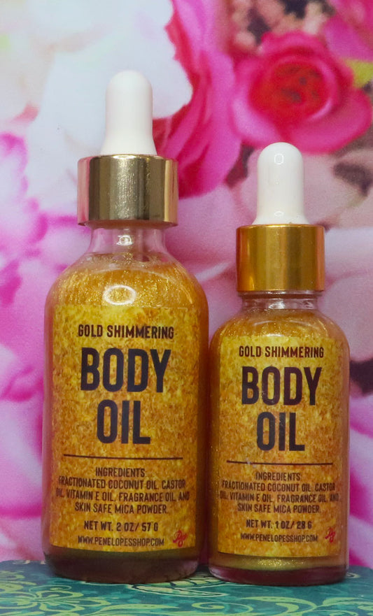 Penelope's Shop Gold Shimmering Oil