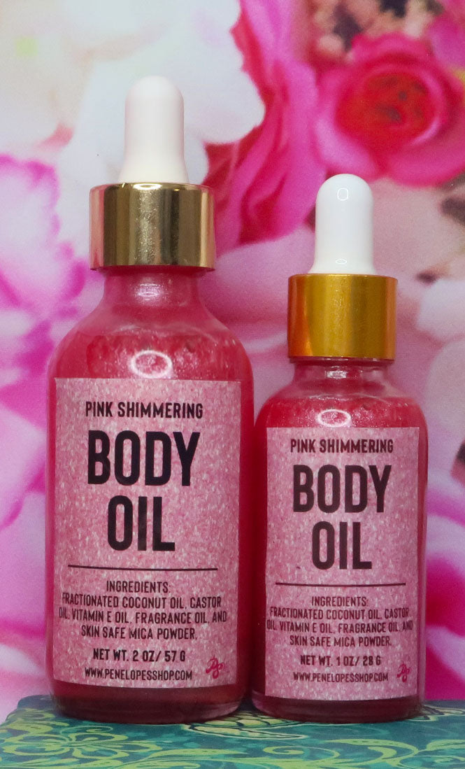 Penelope's Shop Pink Shimmering Oil