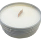 West Clay Tin Candle Open, wood Wick