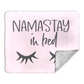 Fleece Sherpa Namastay in bed fleece blanket