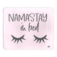 Fleece Sherpa Namastay in bed fleece blanket