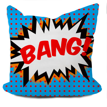 Bang Throw Pillow Cover